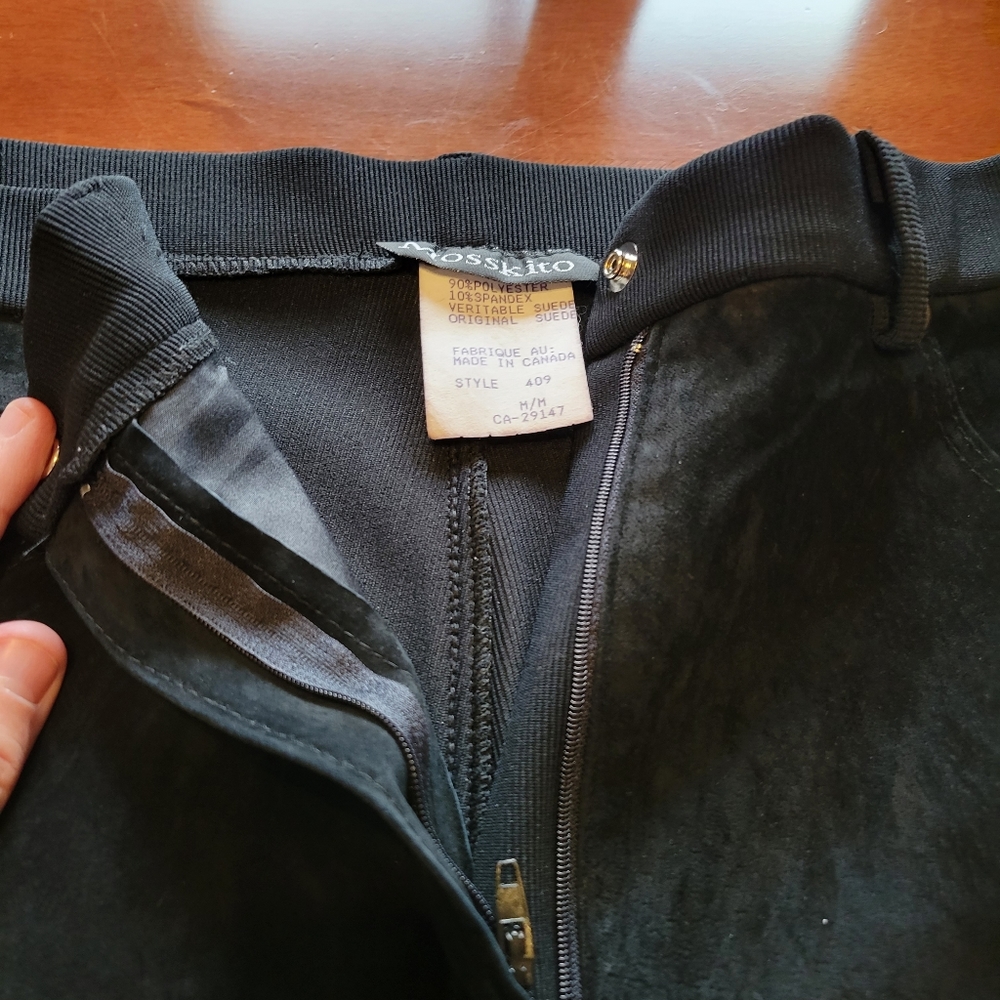 Suede pants